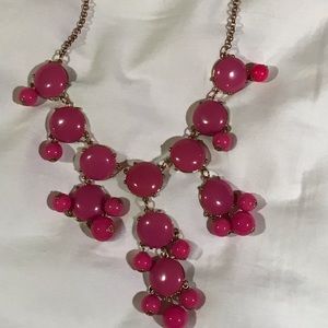 WOMENS PINK STATEMENT NECKLACE